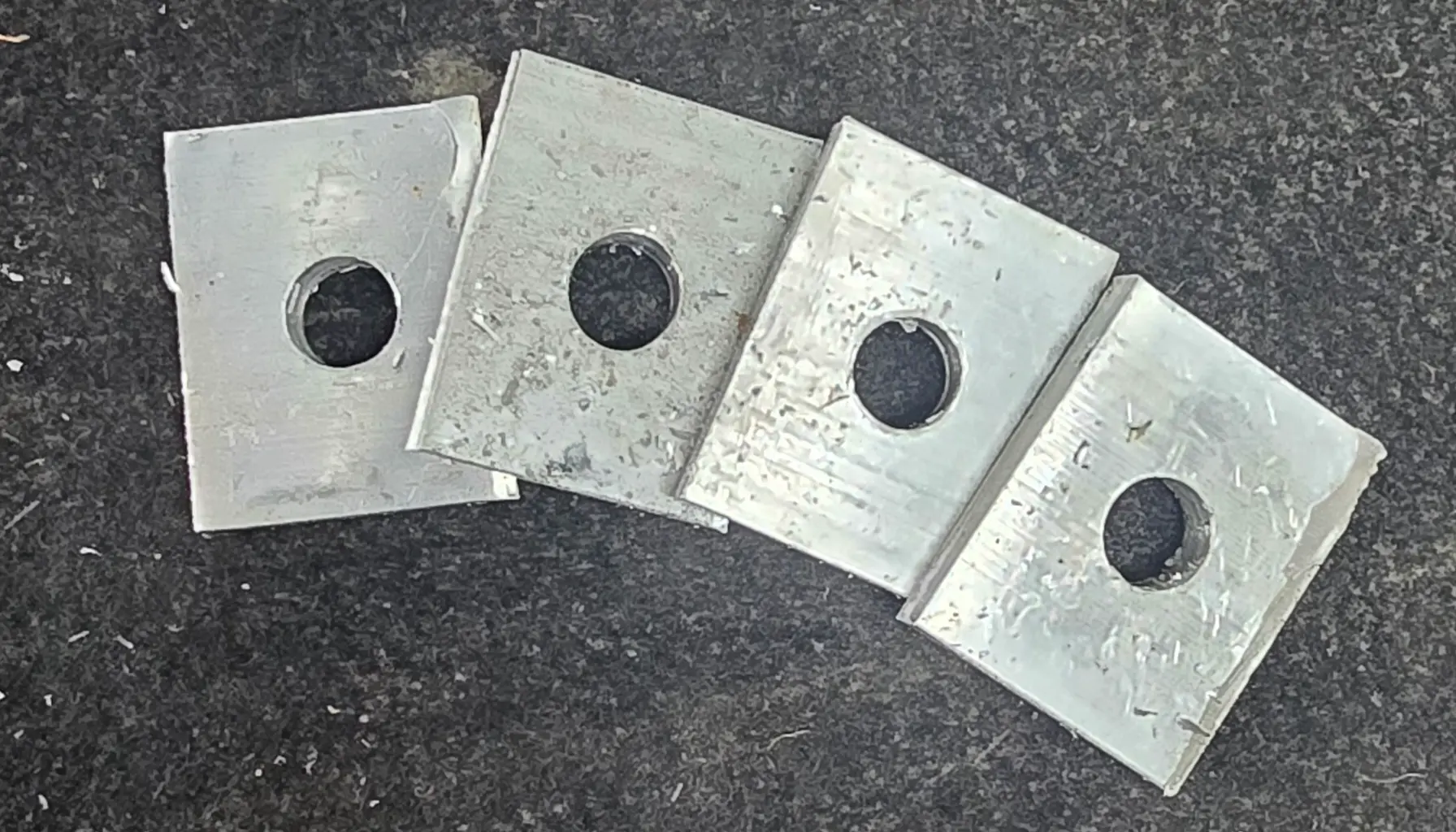 (light) Arandela Cuadrada 1/4" para Material LIGHT DUTY 