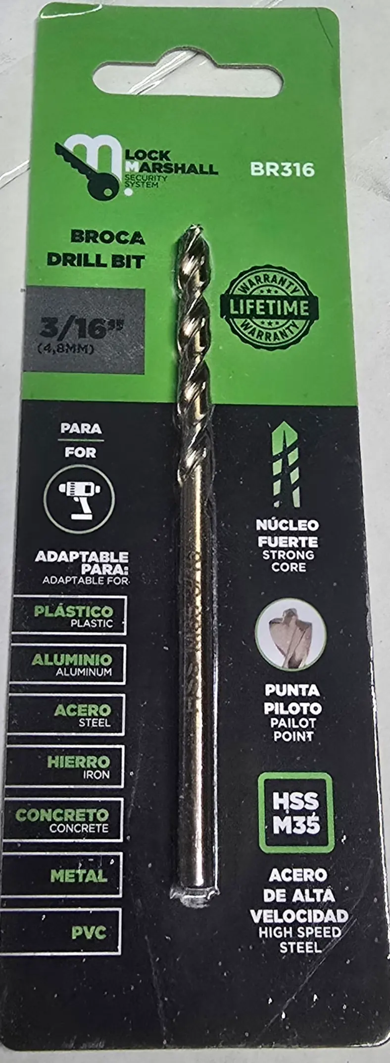 LM-Barrena Metal 3/16